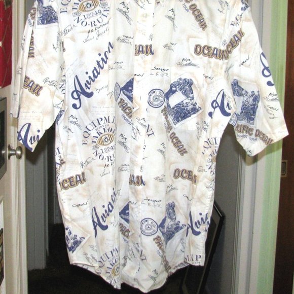 ECRU Travel Sport Shirt Roundtree & York Sz M - Picture 2 of 2